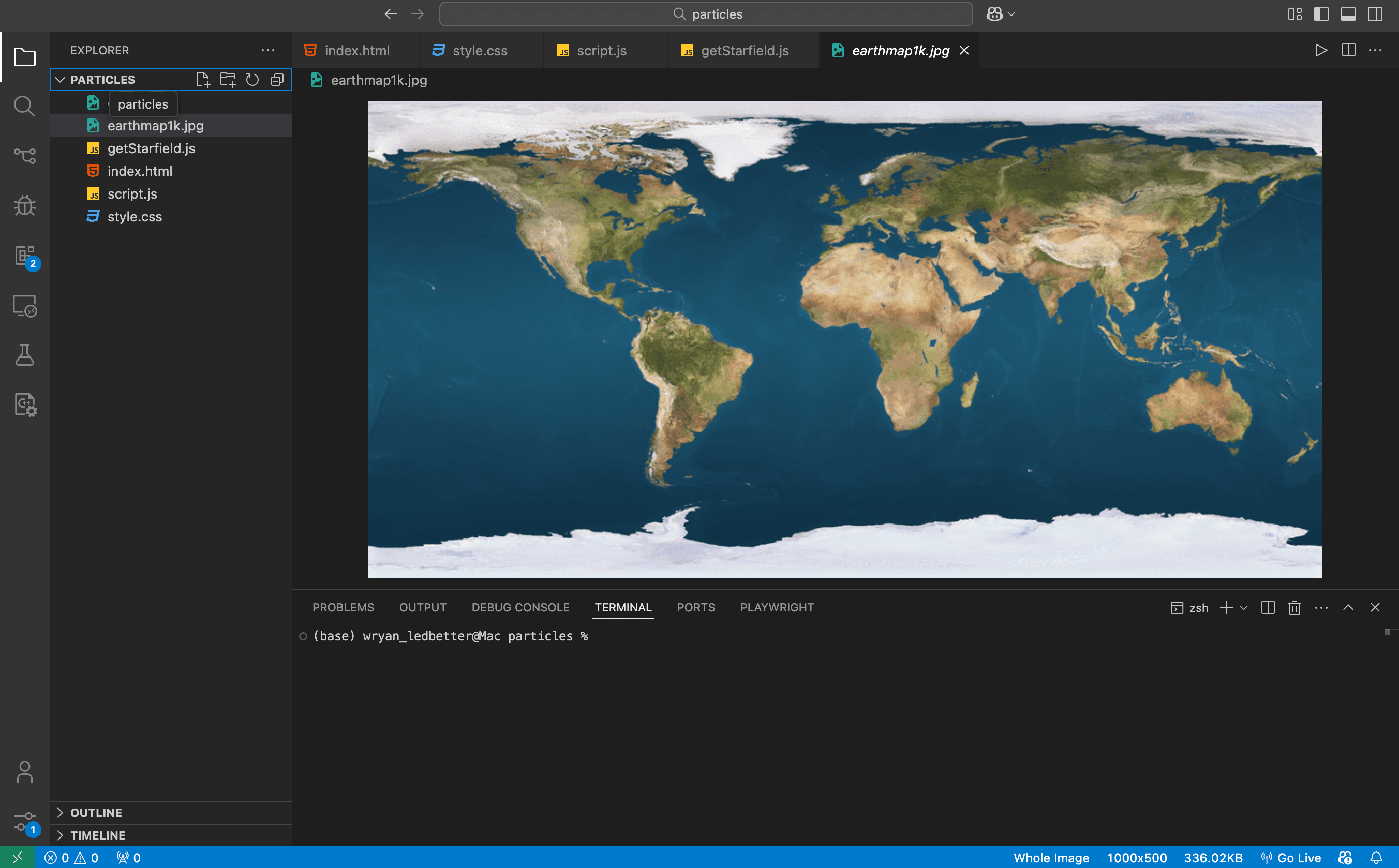 Image of Three.Js Earth Demo